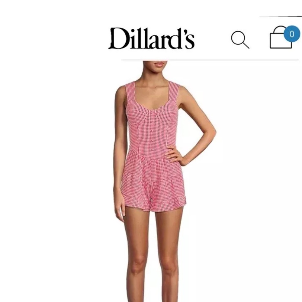 Gianni Bini Emilia Gingham Romper